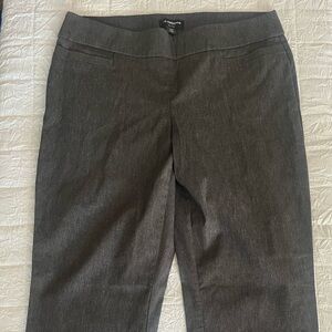 Liz Claiborne Charcoal Career Pants